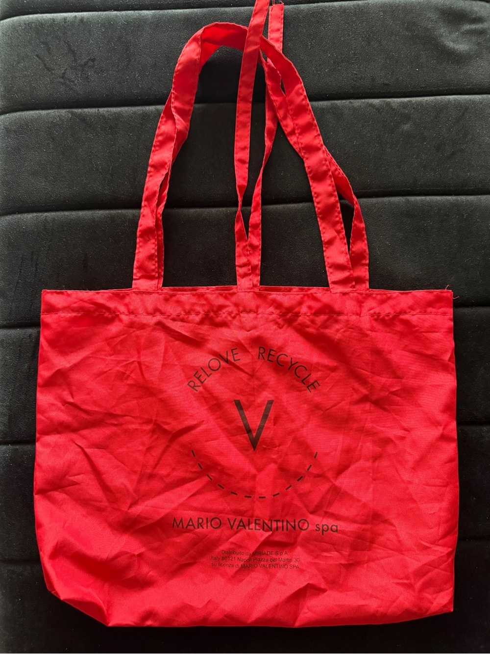 Mario Valentino Red Reusable Tote Bag